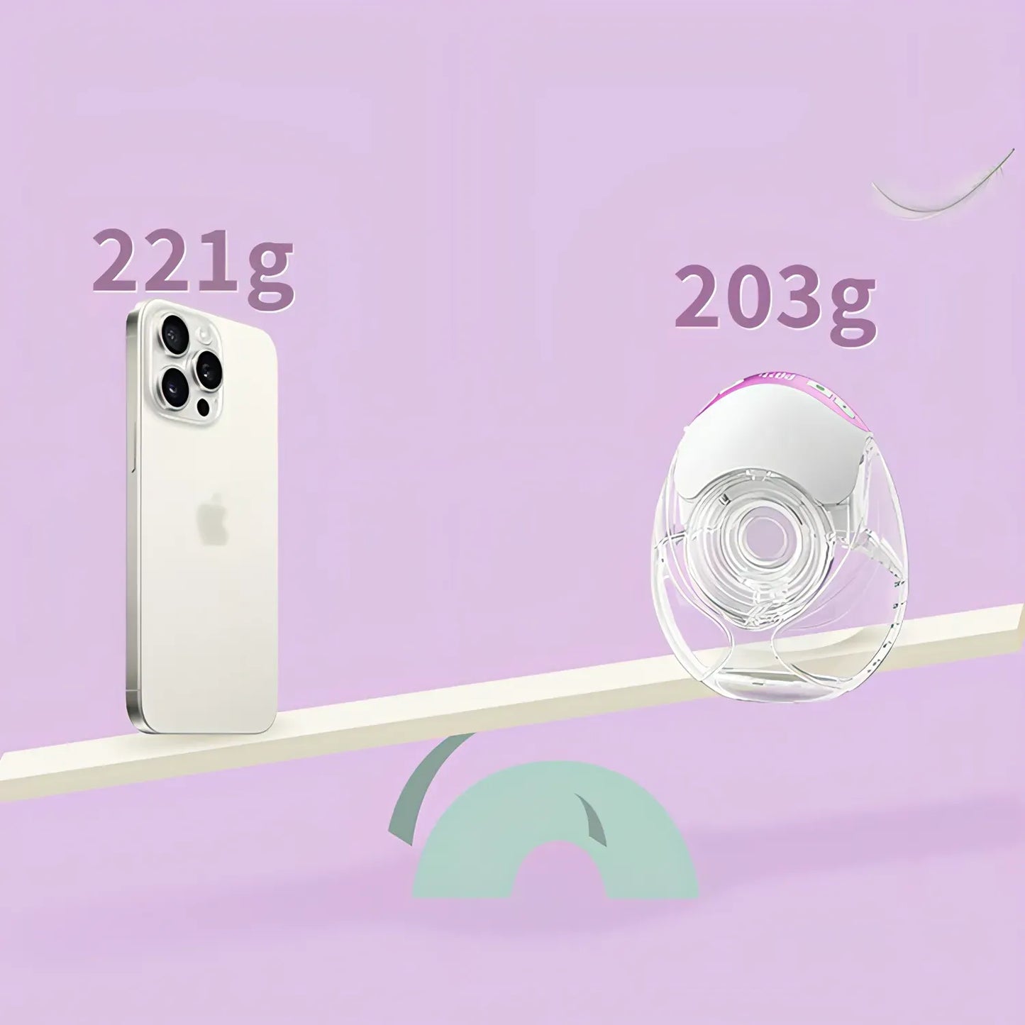 NurturaFlow bærbar brystpumpe – håndfri, støjsvag og genopladelig