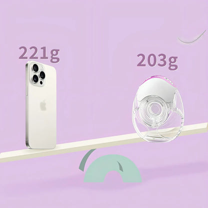 NurturaFlow bærbar brystpumpe – håndfri, støjsvag og genopladelig