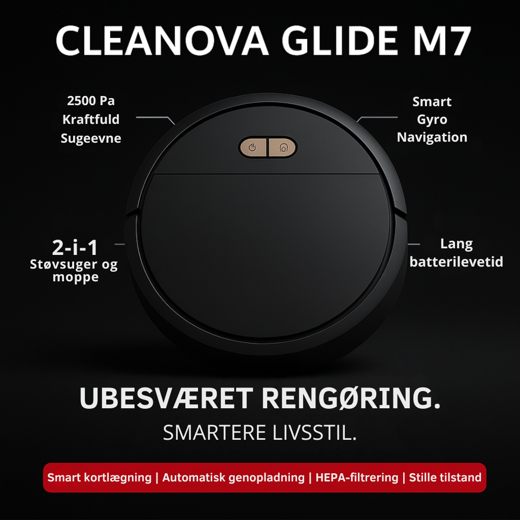 Cleanova Glide M7 – Smart Robotstøvsuger