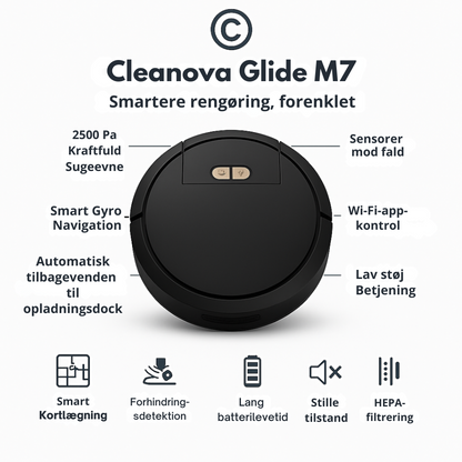 Cleanova Glide M7 – Smart Robotstøvsuger