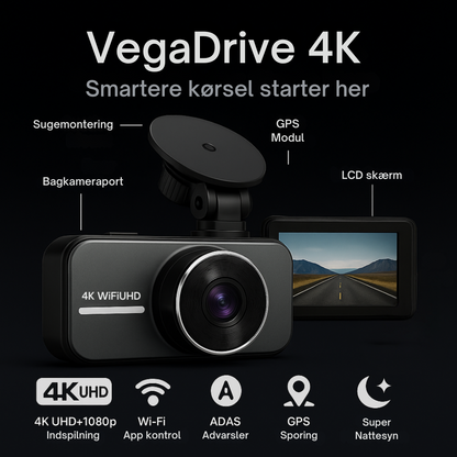 VegaDrive - 4K Full HD Smart Dash Cam