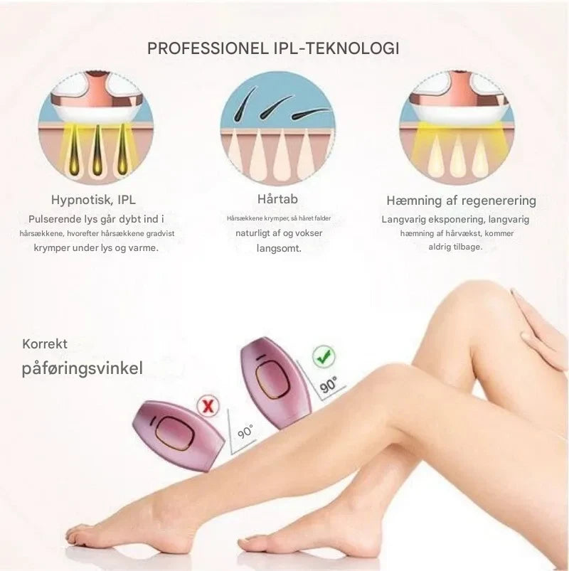 GlowSilk IPL Hårfjerningsapparat – Glat hud derhjemme